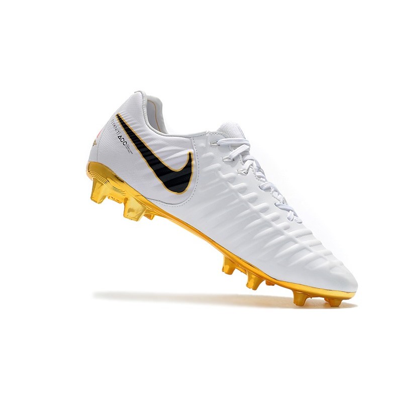 Nike Tiempo Legend Elite FG Bílý Zlato